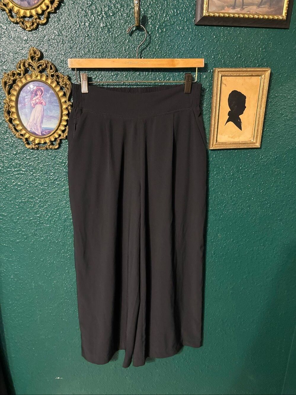 Quince Pull On Black Ankle Pants Sz Small